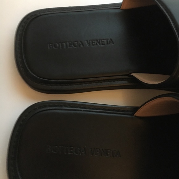 NWOT Bottega Veneta Padded Leather Slides Sandals Size 11 44 Vienna Calf Men New